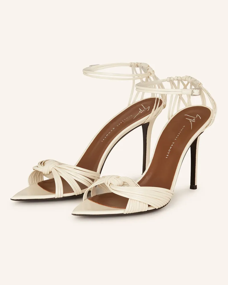 Giuseppe Zanotti Sandaletten MATCHA MARTIN Creme