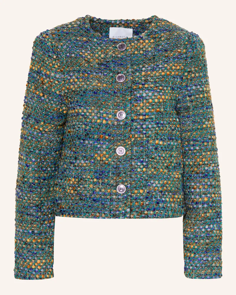 Rich&Royal Kastenjacke Aus Bouclé blau Blau