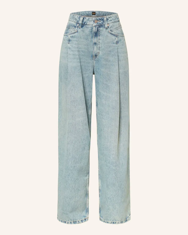 HUGO BOSS Wide Leg Jeans blau 425