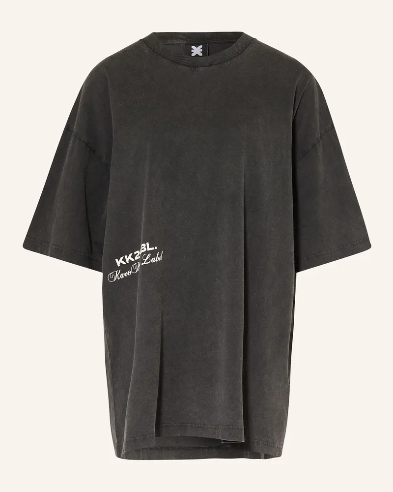 Karo Kauer Oversized-Shirt Dunkelgrau