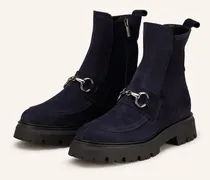Plateau-Boots blau
