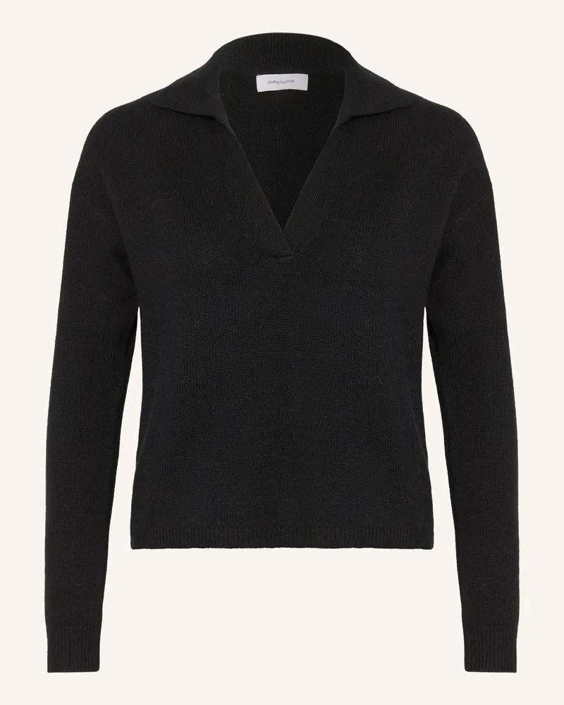 Darling Harbour Strick-Poloshirt Aus Cashmere schwarz Black