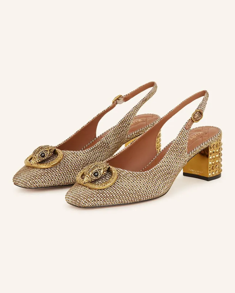 Kurt Geiger Slingpumps mit Schmucksteinen Beige