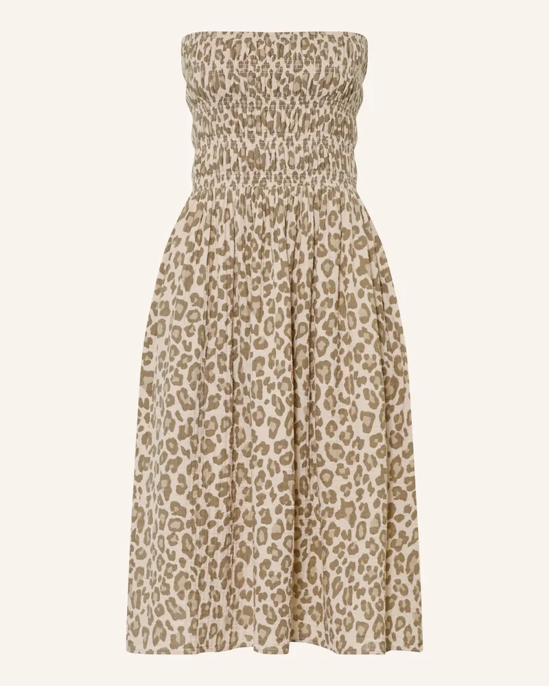 Juvia Off-Shoulder-Kleid Susan Aus Musselin beige Taupe