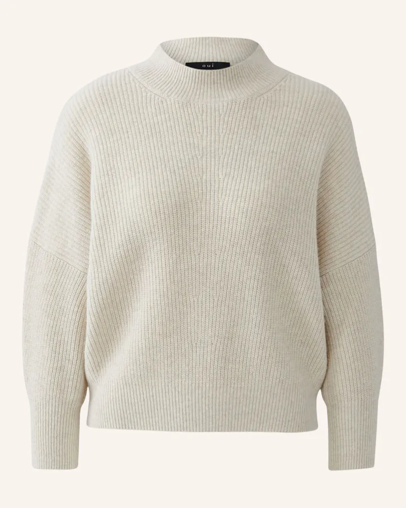 Oui  Pullover mit 3/4-Arm Beige
