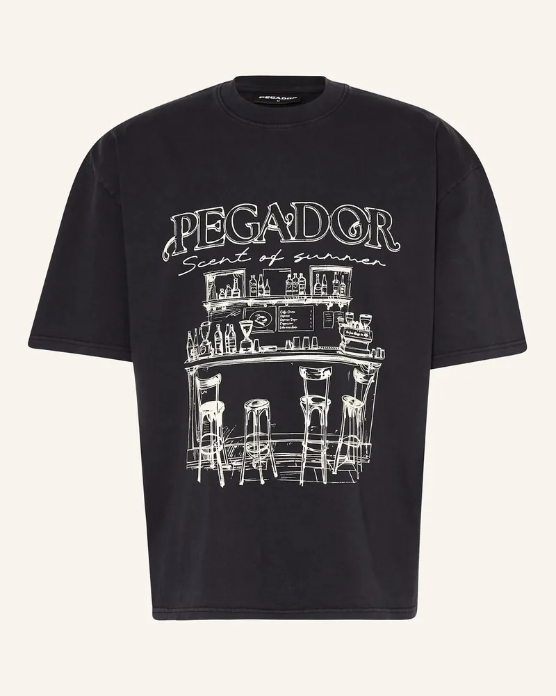 PEGADOR Oversized-Shirt Barno schwarz Schwarz
