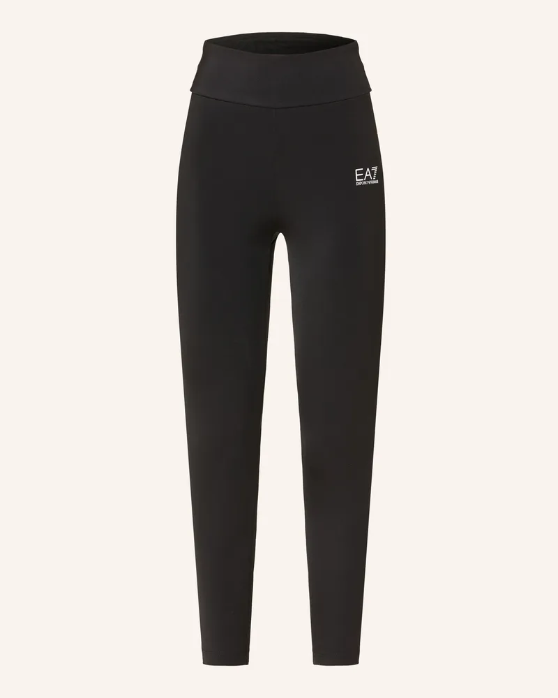 EA7 Tights schwarz Schwarz