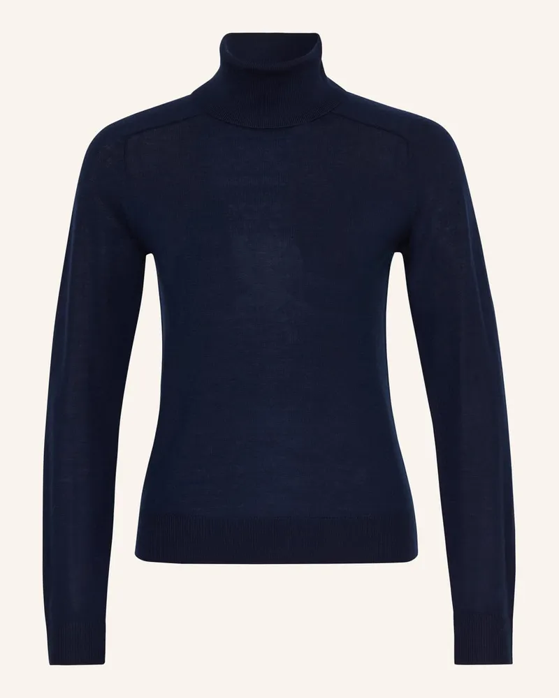 Mrs & HUGS Rollkragenpullover Blau