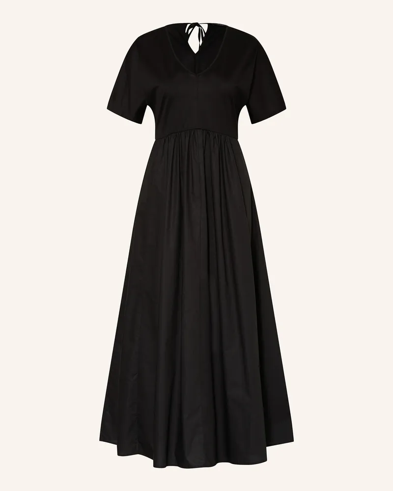 Max Mara Kleid BRONZO im Materialmix Schwarz