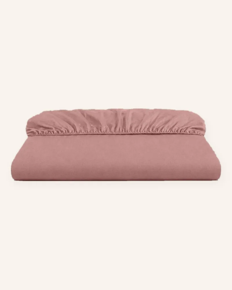 ROYFORT Spannbettlaken Perkal rosa Rosé