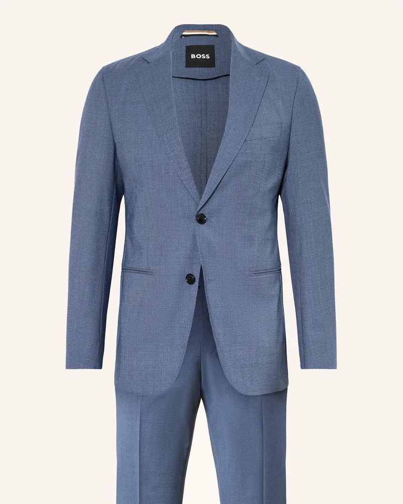 HUGO BOSS Anzug HUGE Slim Fit Blau