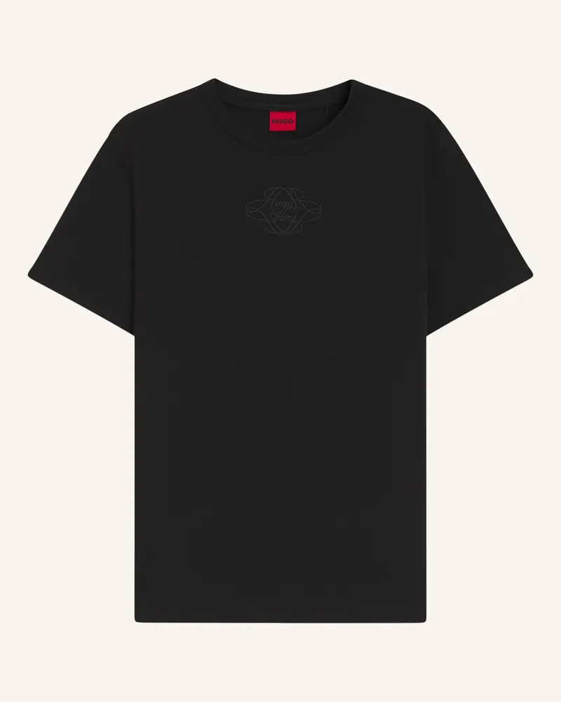 HUGO BOSS T-Shirts Damacia_8 Regular Fit schwarz Schwarz