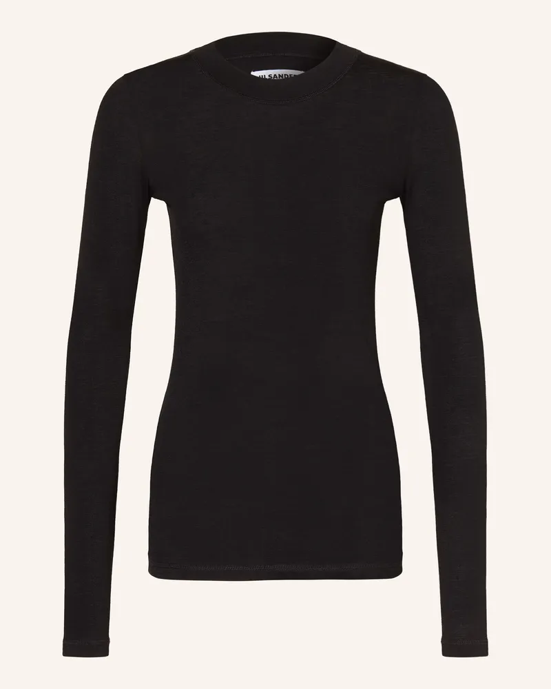 Jil Sander Longsleeve schwarz Schwarz