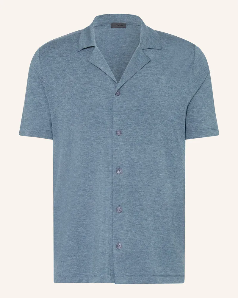 Hanro Schlafshirt Casuals blau Blaugrau