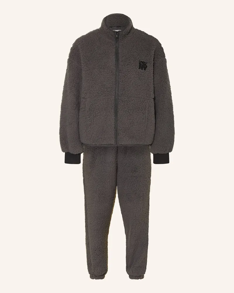 DKNY Lounge-Set CHILL IN STYLE aus Teddyfell Dunkelgrau