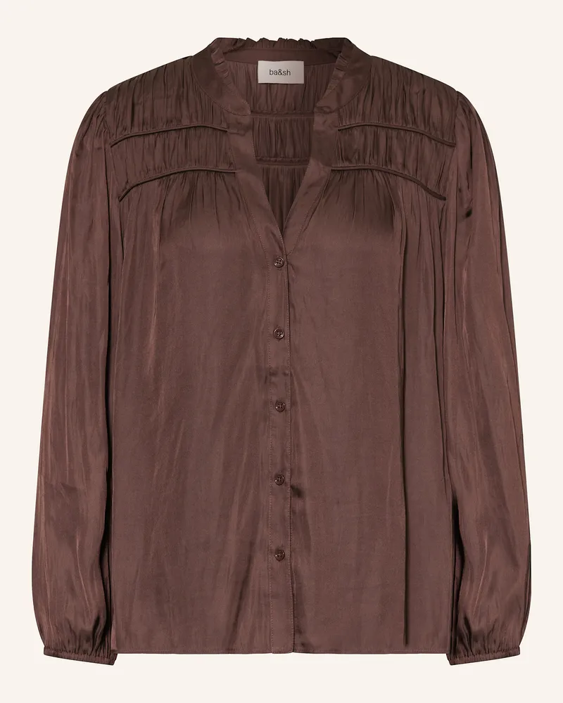 ba&sh Satinbluse CESSIA Braun