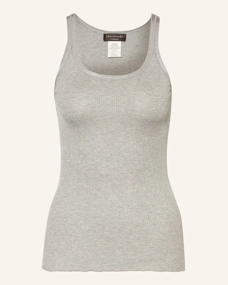 Rosemunde Seidentop Belle grau Hellgrau