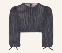 Dirndlbluse Lauryna Aus Mesh grau