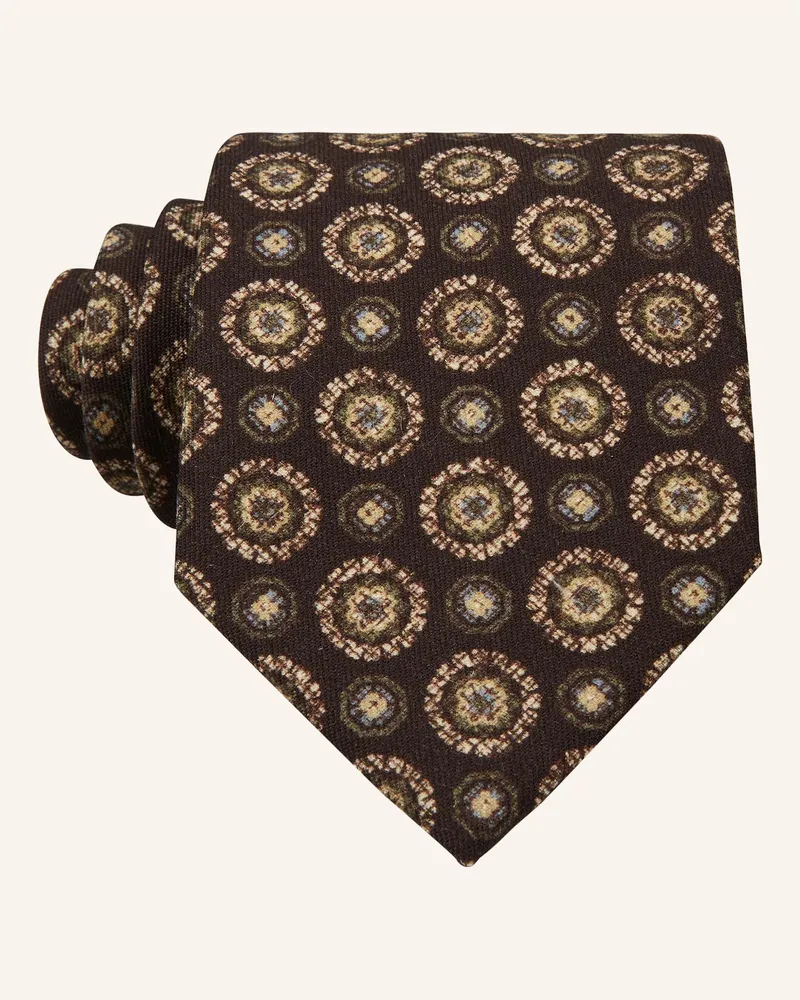 paul Krawatte braun Dunkelbraun