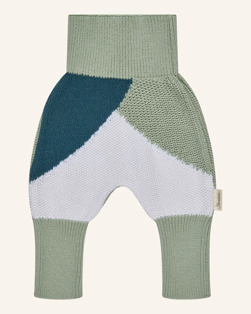 Sterntaler Strickhose Colorblocking gruen Grün