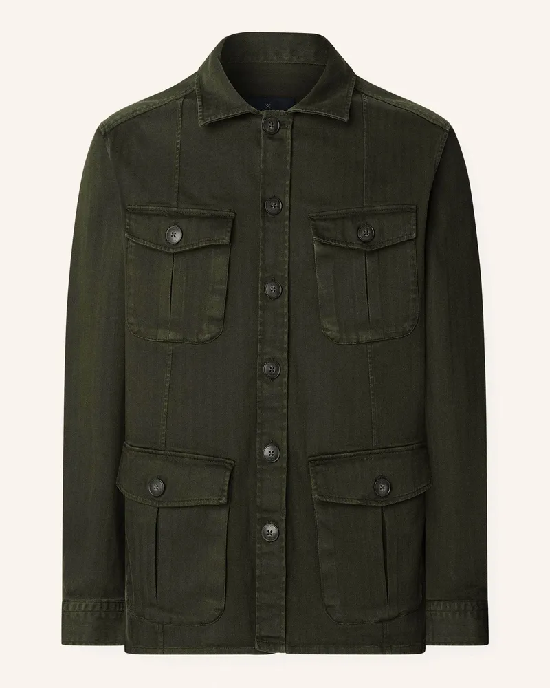Hackett Fliegerjacke GMD 4 PKT OVERSHIRT Grün
