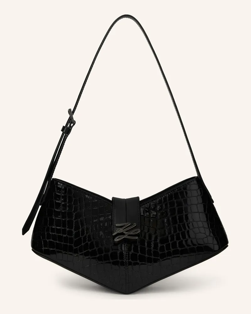 Karl Lagerfeld Schultertasche Kl Studio schwarz Schwarz