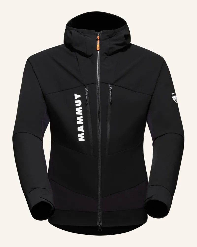 Mammut Softshelljacke AENERGY HYBRID mit Kapuze Schwarz
