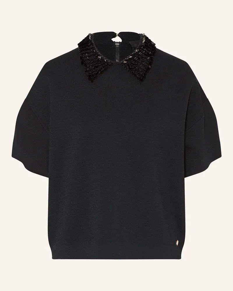 Liu Jo Blusenshirt mit Pailletten Schwarz