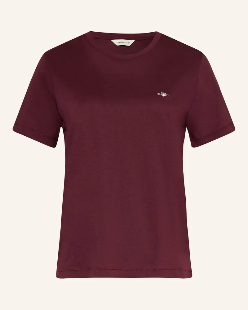 Gant T-Shirt Dunkelrot