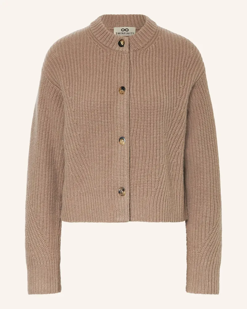 SMINFINITY Strickjacke aus Cashmere Braun