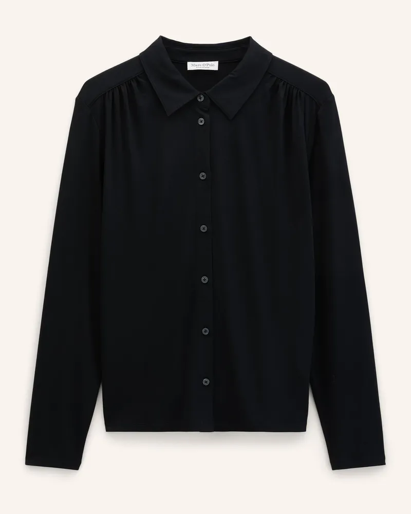 Marc O'Polo Jerseybluse schwarz Schwarz