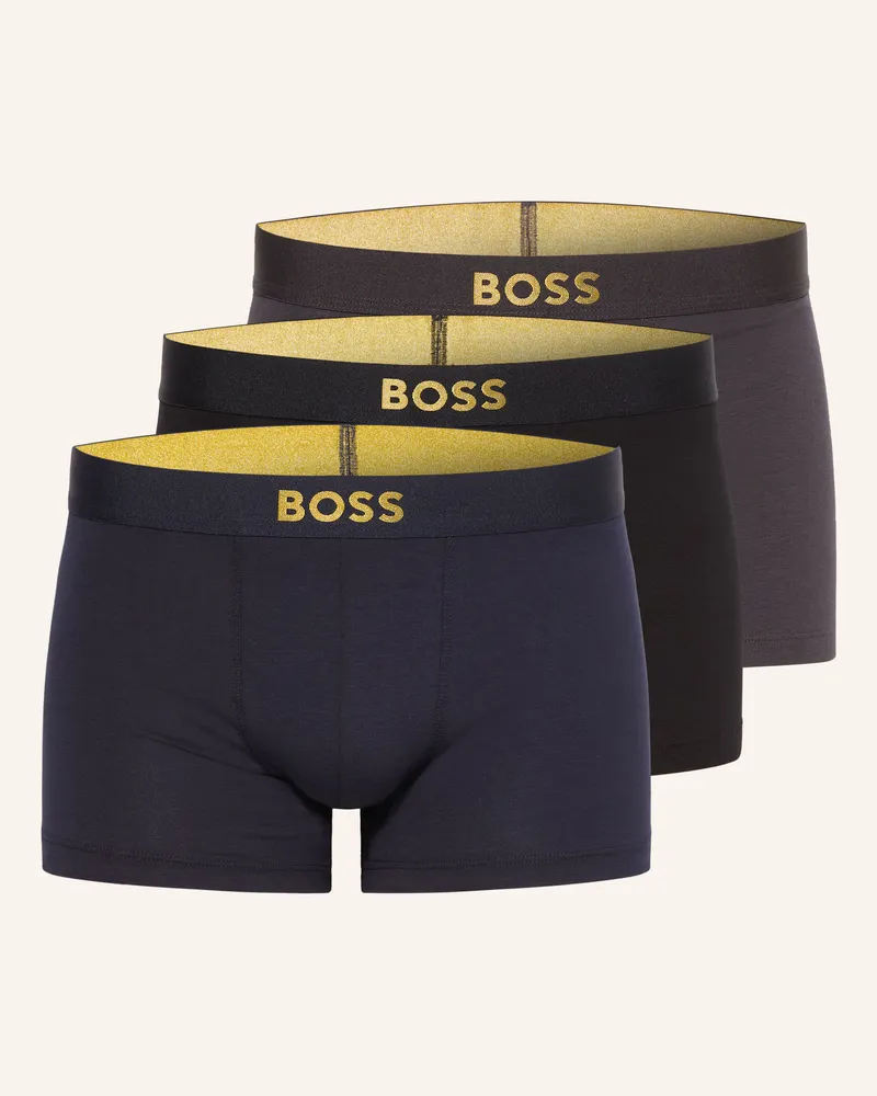 HUGO BOSS 3er-Pack Boxershorts blau Schwarz