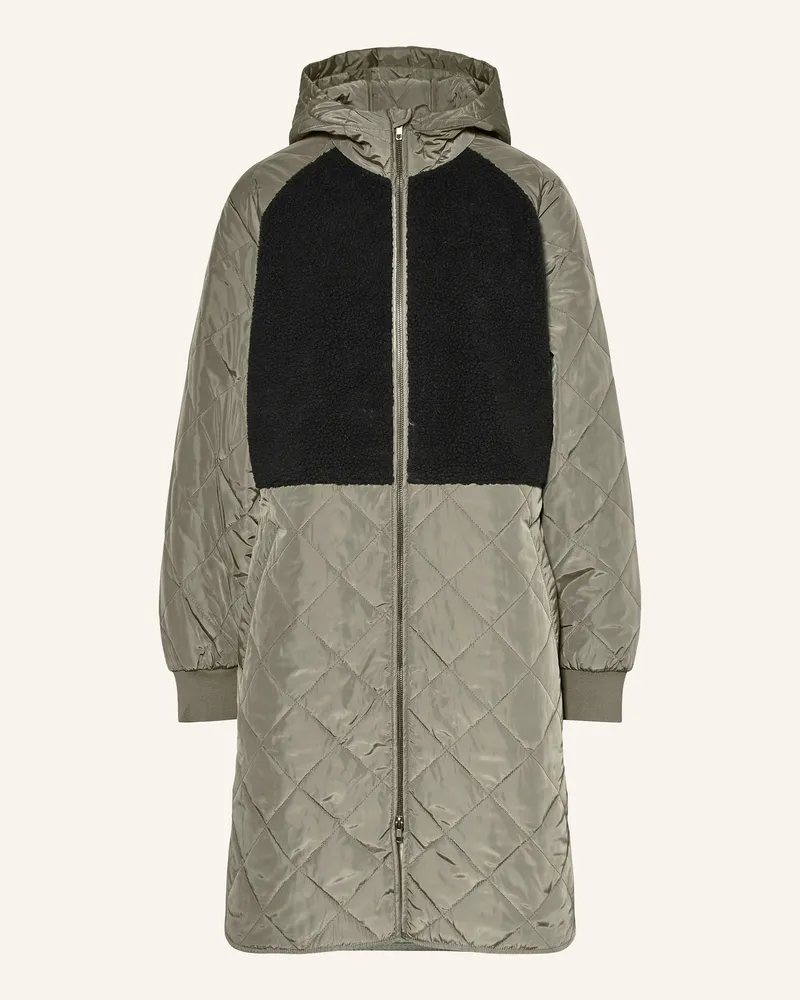 MOSS COPENHAGEN Steppmantel MSCHADELYN KIARA im Materialmix Hellgrün