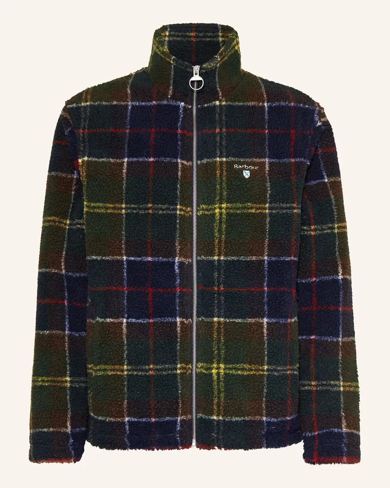 Barbour Teddyfell-Jacke gruen Dunkelblau