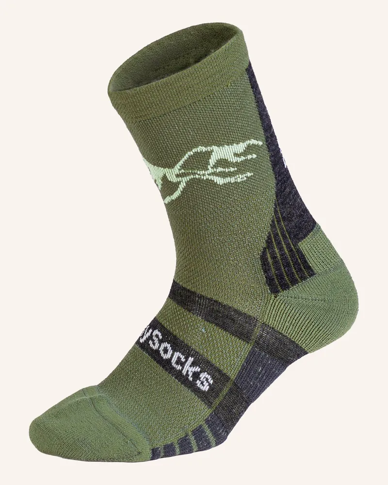 DillySocks Sportsocken Active Merino gruen Grün