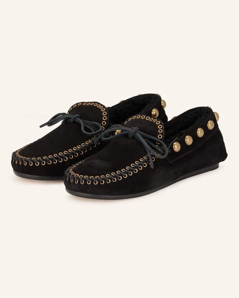 Isabel Marant Mokassins FITZA mit Nieten Schwarz