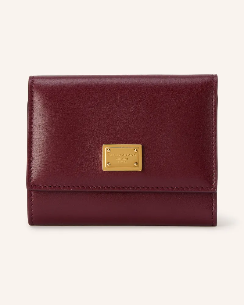 Dolce & Gabbana Geldbörse rot Dunkelrot