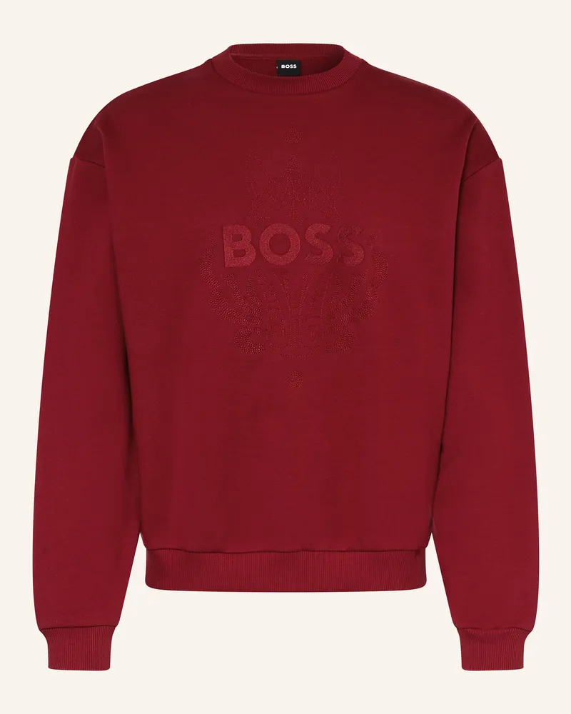 HUGO BOSS Sweatshirt Hong rot Rot