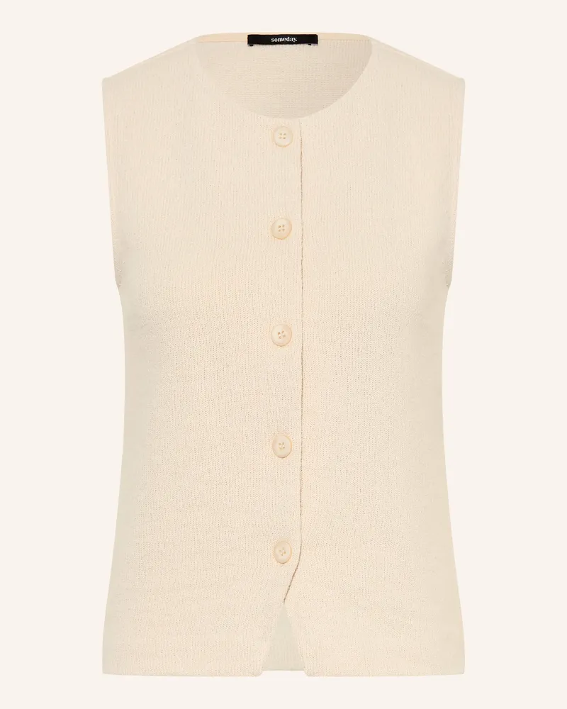 someday. Strickweste Ulida beige Creme