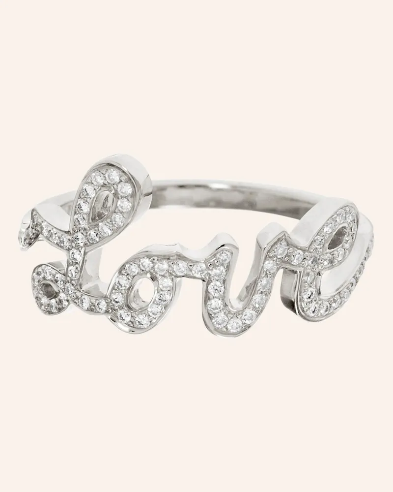 CADA Ring LOVE Weissgold