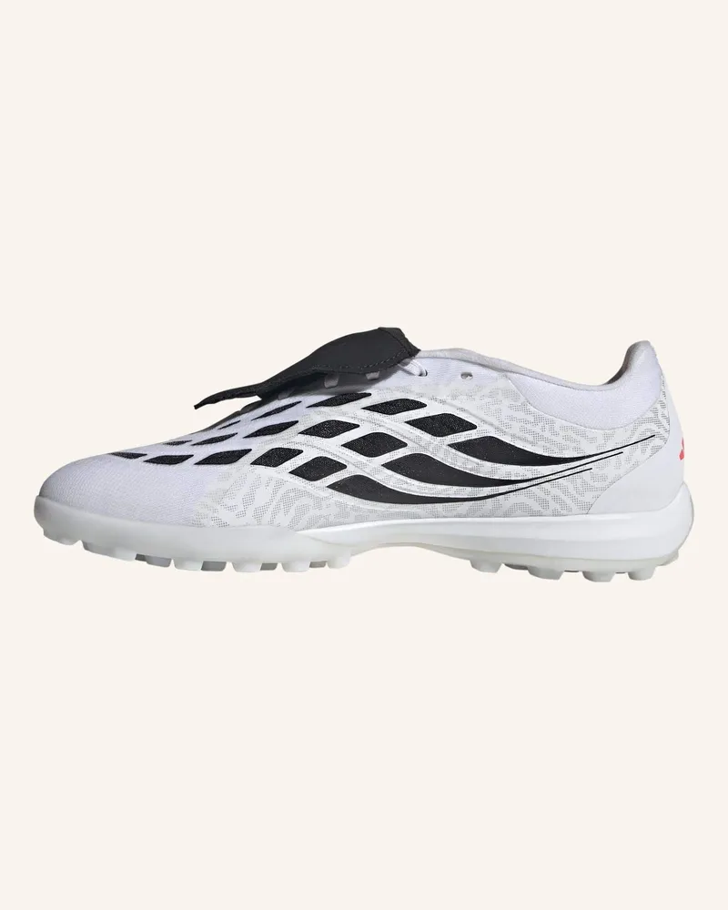 adidas Predator Pro Fussballschuh, Hybridrasen, Umschlagbare Zunge weiss Weiss
