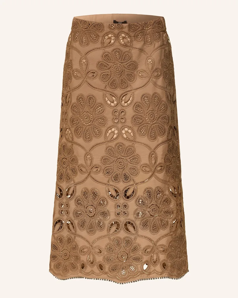 Riani Spitzenrock braun Braun