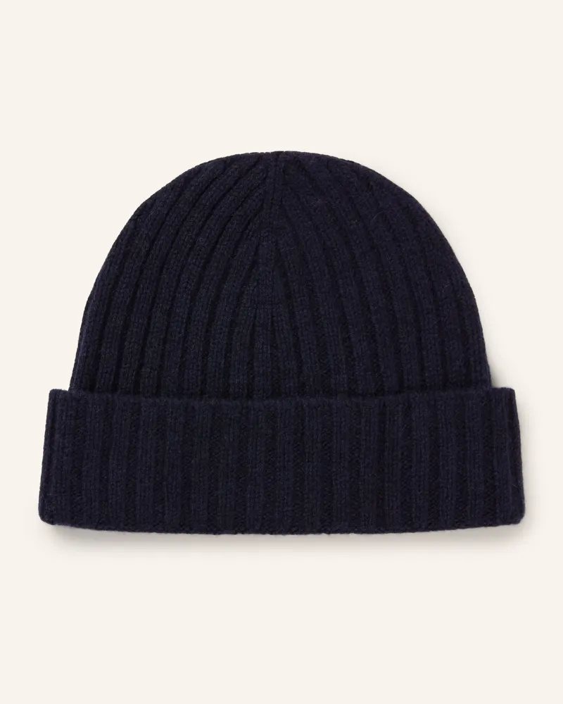 Daniele Fiesoli Cashmere-Mütze blau Dunkelblau
