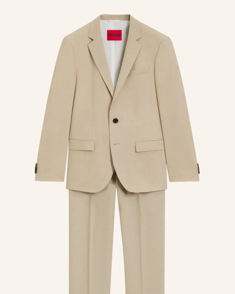 HUGO BOSS Anzug HENRY/GETLIN Slim Fit Beige