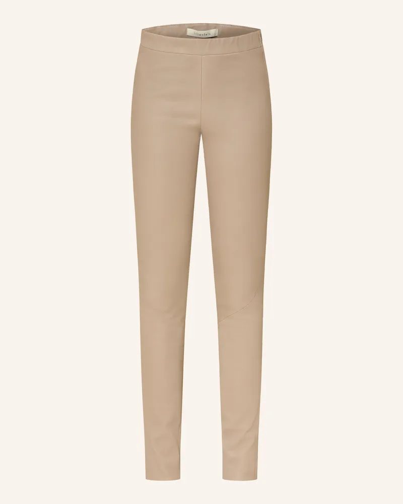 lilienfels Leder-Leggings Hellbraun