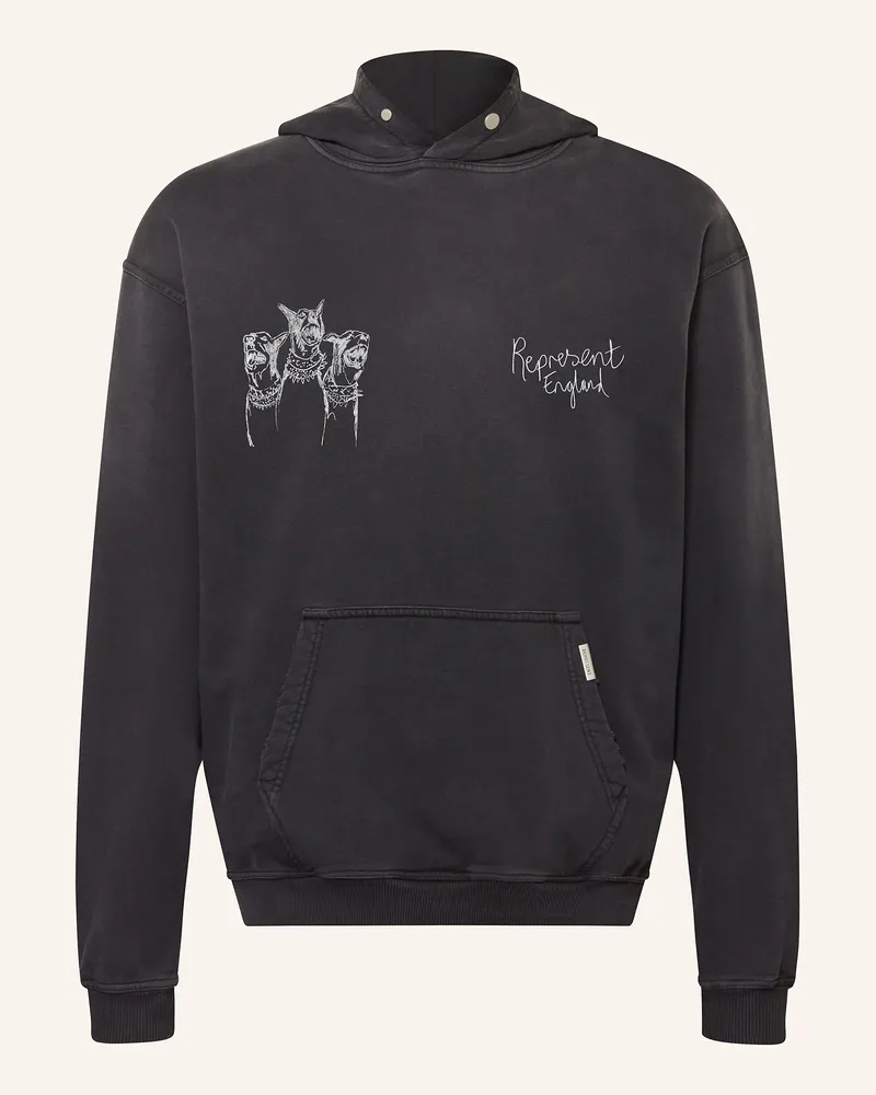 REPRESENT Oversized-Hoodie Schwarz