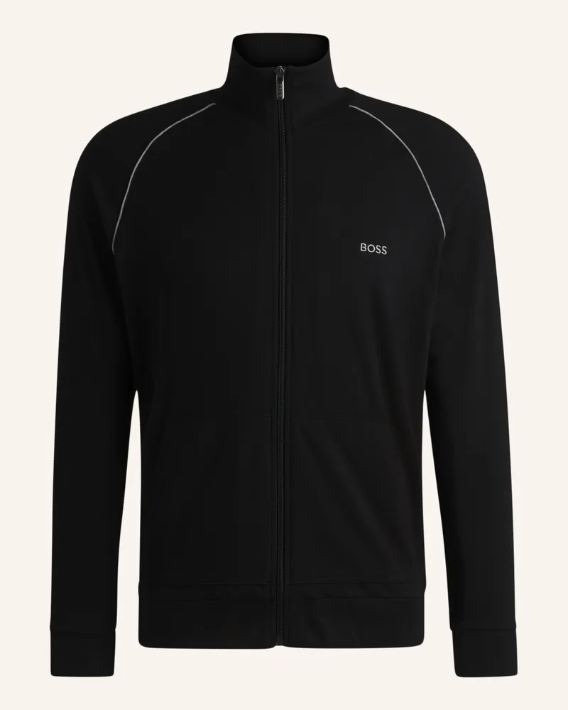 HUGO BOSS Lounge-Jacke schwarz Schwarz