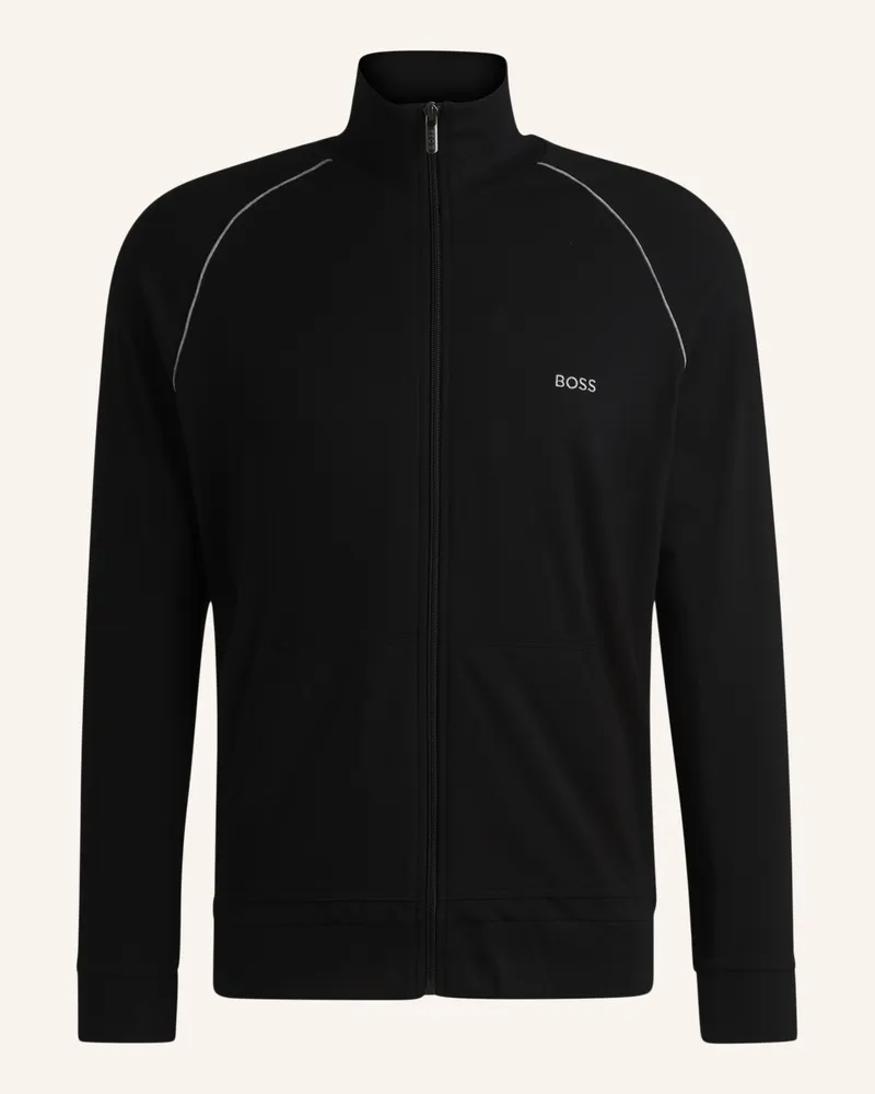 HUGO BOSS Lounge-Jacke schwarz Schwarz
