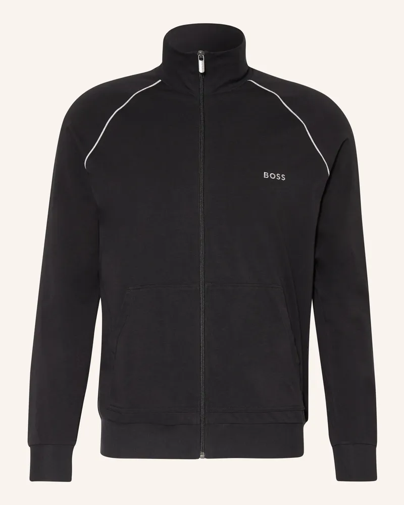 HUGO BOSS Lounge-Jacke schwarz Schwarz