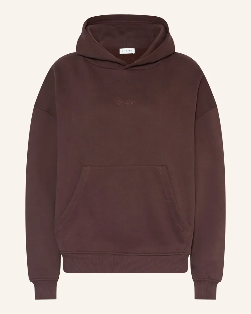 OH APRIL Oversized-Hoodie Good Karma Wave braun Dunkelbraun